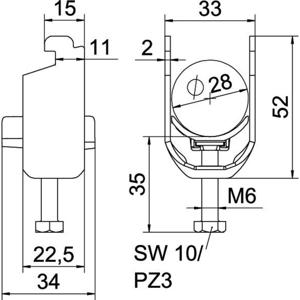 OBO Bettermann 1187220 Beugelklem 1 stuk(s)