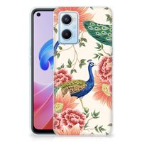 TPU Hoesje voor OPPO A96 | OPPO A76 Pink Peacock - thumbnail