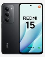 XIAOMI Redmi 15 Smartphone 8 + 256 GB, Midnight, 6,9 inch 120 Hz display, Snapdragon 685 processor, 50 MP camera, 7000 mAh accu, oplader niet inbegrepen