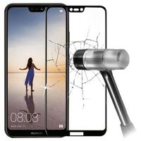 5D Full Size Huawei P20 Lite Screenprotector van Gehard Glas - Zwart - thumbnail