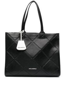 Karl Lagerfeld grand sac cabas K/Skuare à logo embossé - Noir