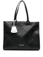 Karl Lagerfeld grand sac cabas K/Skuare à logo embossé - Noir - thumbnail