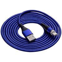 Akyga USB-kabel USB-A stekker, USB-C stekker 2.00 m Blauw AK-USB-43 - thumbnail