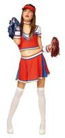 Cheerleader outfit dames 5-delig