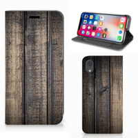 Apple iPhone Xr Book Wallet Case Steigerhout - thumbnail