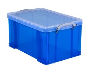 Opbergbox Really Useful 48 liter 600x400x315 mm transparant blauw