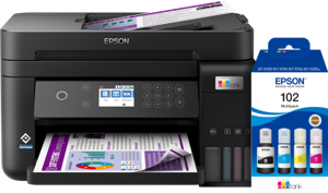 Epson EcoTank ET-3850 + 1 set extra inkt