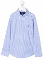 Ralph Lauren Kids chemise à rayures - Bleu