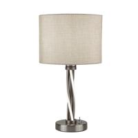 Searchlight Schemerlamp Vegas grijs met taupe EU7564SS