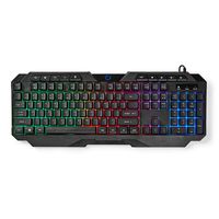 Bedraad Gaming Toetsenbord | Membrane Toetsen | LED | QWERTY US Internationaal