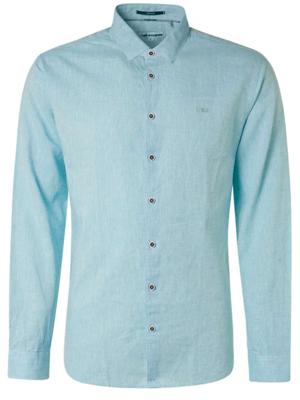 Shirt 2 coloured linen pacific