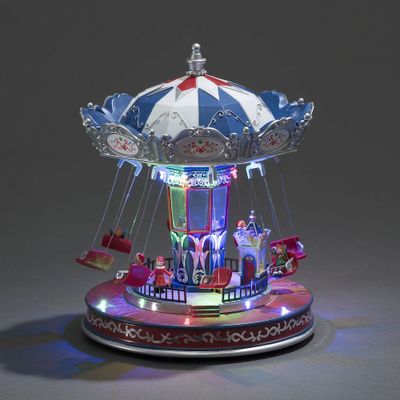 Konstsmide 3443-000 LED-decor Caroussel RGBW LED Bont Stroomvoorziening kiesbaar, Animatie, Kerstliedjes, Schakelaar