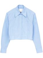 3.1 Phillip Lim chemise crop à manches longues - Bleu - thumbnail