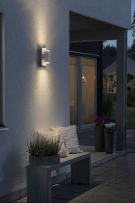 Konstsmide Potenza 7987-250 Buitenlamp (wand) LED, Spaarlamp GU10 12 W Wit