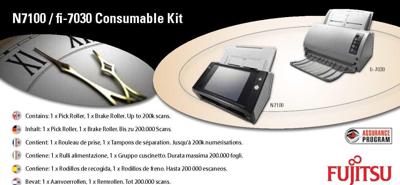 Consumable Kit - Kit met verbruiksartikelen voor scanner - voor de Fujitsu fi-7030, N7100 Consumable Kit - Kit met verbruiksartikelen voor scanner - voor de Fujitsu fi-7030, N7100