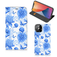 Smart Cover voor iPhone 12 Pro Max Flowers Blue - thumbnail