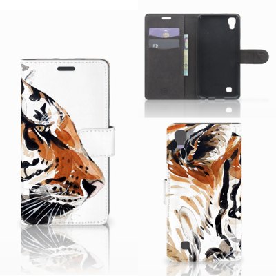 Hoesje LG X Power Watercolor Tiger