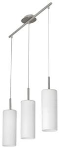 Eglo Hanglamp Troy 3 3-lichts metaalgrijs met wit 85978