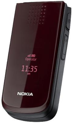 Nokia 2720 mobiele telefoon (Bluetooth, Opera Mini, kalender, radio) fold deep red
