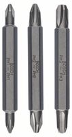 Bosch Accessoires 3-delige dubbelbitset PH1, PH2, PH3, PH1, PH2, PH3; 60 mm 3st - 2607001748