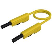 SKS Hirschmann MLB 100/1V ge Messleitung [Lamellenplug 4mm - Lamellenplug 4 mm] 1.00m yellow1St