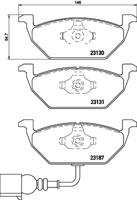 Remmenset, remschijf BREMBO, Remschijftype: Geperforeerd, Inbouwplaats: Achteras: , u.a. für Audi, Skoda, VW, Seat