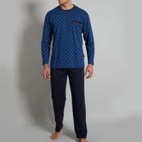 Gotzburg herenpyjama blauw met print