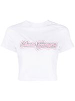 Chiara Ferragni t-shirt crop à mancherons - Blanc