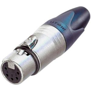 Neutrik NC5FXX XLR-connector Bus, recht Aantal polen: 5 Zilver 1 stuk(s)