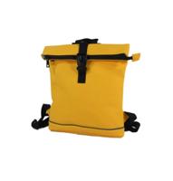 Roltop rugzak Jefferson mat rubber PU Yellow
