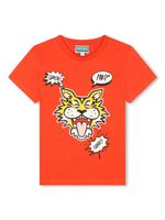 Kenzo Kids t-shirt en coton à logo imprimé - Rouge