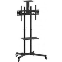 Techly ICA-TR16T flat panel vloer standaard 177,8 cm (70 ) Portable flat panel floor stand Zwart