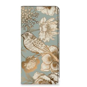 Smart Cover voor Google Pixel 7 Pro Vintage Bird Flowers