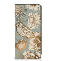 Smart Cover voor Google Pixel 7 Pro Vintage Bird Flowers