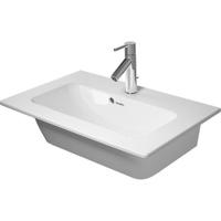 Duravit ME by Starck meubelwastafel compact zonder kraangat met overloop 63x40cm wit 02342630060