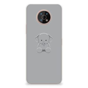 Nokia G50 Telefoonhoesje met Naam Grijs Baby Olifant