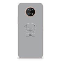 Nokia G50 Telefoonhoesje met Naam Grijs Baby Olifant - thumbnail