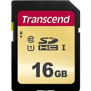 Transcend Premium 500S SDHC-kaart 16 GB Class 10, UHS-I, UHS-Class 1