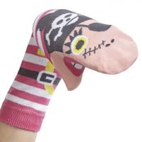 Walkytalkies popsokken Say Ahoy Lovely! meisjes katoen roze mt 23 26