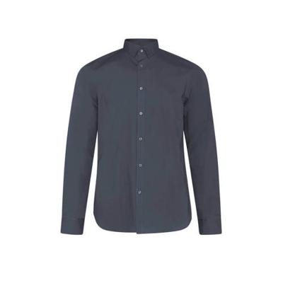 WE Fashion Fundamentals regular fit overhemd donkergrijs