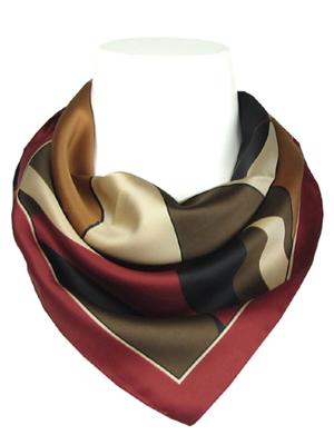 Sjaal bordeaux met vormen