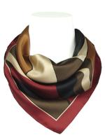 Sjaal bordeaux met vormen