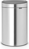 Brabantia Touch Bin Prullenbak, Matt Steel Fingerprint Proof, 23 + 10 Liter