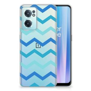 OnePlus Nord CE 2 5G TPU bumper Zigzag Blauw