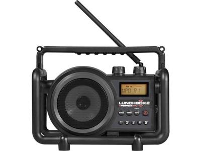 PerfectPro Lunchbox 2 Bouwradio FM, AM AUX Spatwaterbestendig, Stofdicht, Stofvast Zwart