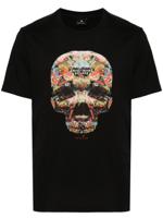 PS Paul Smith T-shirt met doodskopprint - Zwart