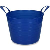 Vplast Paard Accessoires Bucket V-Trug Flexi Blue 40 L