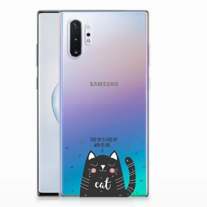 Samsung Galaxy Note 10 Plus Telefoonhoesje met Naam Cat Good Day