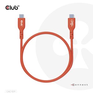 CLUB3D USB2 Type-C Bi-Directional USB-IF Certified Cable Data 480Mb, PD 240W(48V/5A) EPR M/M 4m / 13.13ft