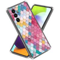 Samsung Galaxy A55 Stijlvolle Ultradunne TPU Hoesje - Regenboog Ruit - thumbnail